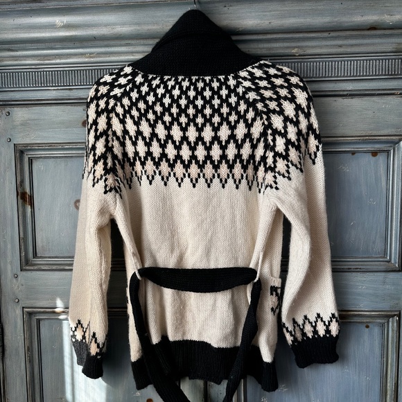 The Great. Geo Fair Isle Alpaca Blend Cardigan Size 0 (XS) - Picture 13 of 14